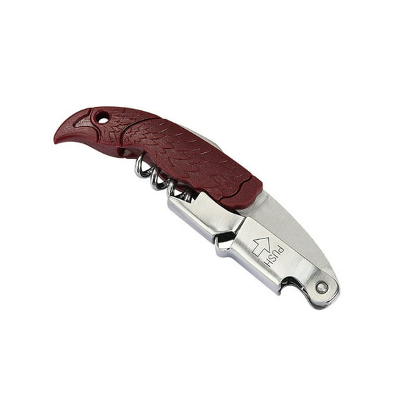 Wilinohome Wine Opener Corkscrew Wine Foil Cutter Manual Wine Key Bottle Openers for Waiters Bartenders Wine Opener Wing Wine Packages Kitchen Accessories Kitchen Essentials