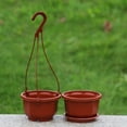 thumbnail image 1 of Wilitto Flower Basket Reble Heighten Plastic Hanging Planter Decor Pot for Outdoor Style 4, 1 of 13