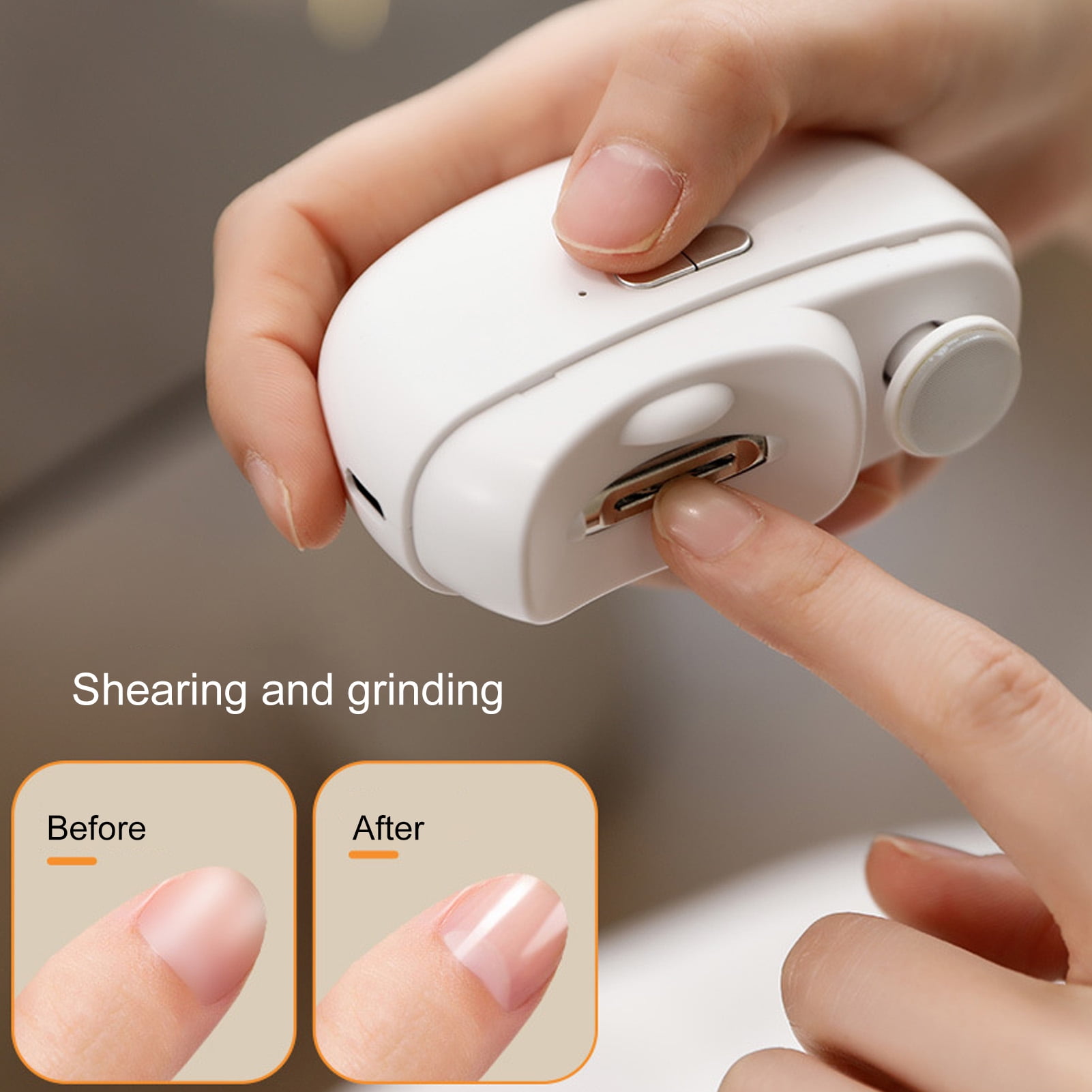Electric Nail Clipper With Polishing, RIMOL 3-in-1 Automatic Nail