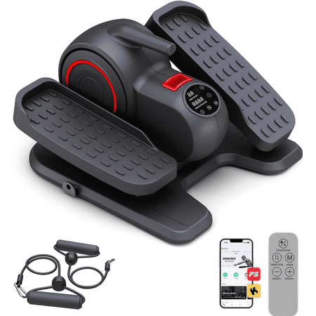 Wilk Under Desk Elliptical Machine, Ellipse Leg Exerciser for Seniors , Quiet & Portable Electric Seated Pedal Exerciser with Remote Control