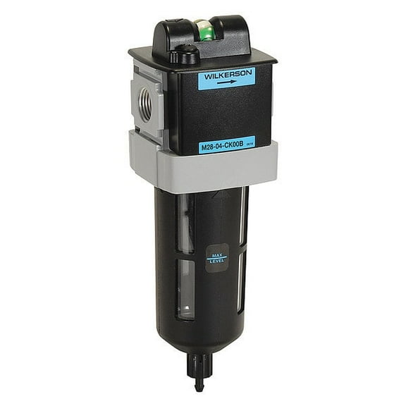 Wilkerson Compressed Air Filter,0.5 micron Rating M28-03-BK00B
