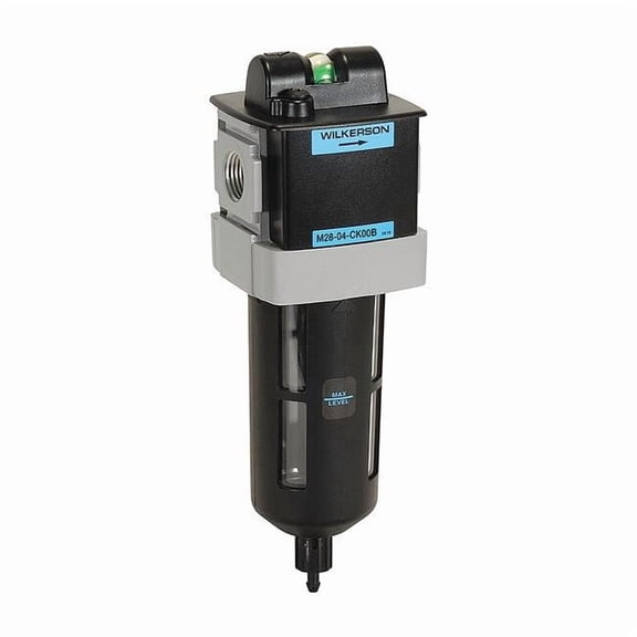 Wilkerson Compressed Air Filter,0.5 micron Rating M28-03-BK00B
