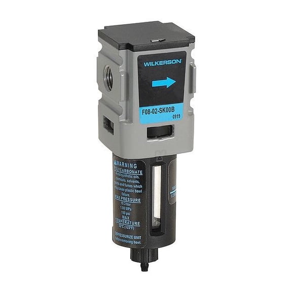 Wilkerson Compressed Air Filter,5 micron Rating F08-02-SK00B