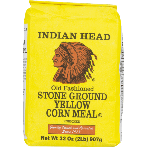 Wilkins Rogers Mills Indian Head Stone Ground Yellow Corn Meal, 32 oz