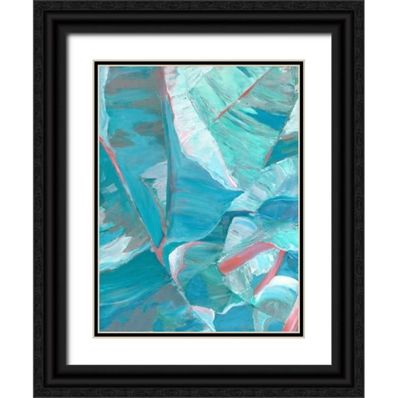 Wilkins, Suzanne 12x14 Black Ornate Wood Framed with Double Matting Museum Art Print Titled - Banana Suave I