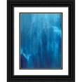 thumbnail image 1 of Wilkins, Suzanne 25x32 Black Ornate Wood Framed with Double Matting Museum Art Print Titled - Azul Profundo Triptych II, 1 of 4