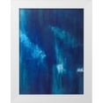thumbnail image 1 of Wilkins, Suzanne 25x32 White Modern Wood Framed Museum Art Print Titled - Azul Profundo Triptych III, 1 of 4