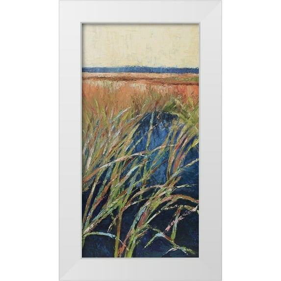 Wilkins, Suzanne 9x14 White Modern Wood Framed Museum Art Print Titled - Pastel Wetlands I