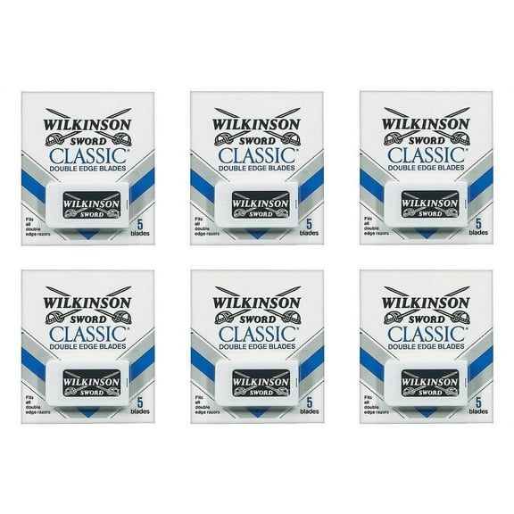 Wilkinson Classic Razor Blade Cartridges, 5 Ct 0.6 oz (6 pack) (Bundle)