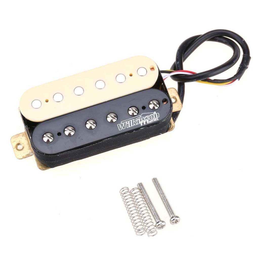 Wilkinson WOHZB Keramische Overwound Open Humbucker Pickups Set Zebra Voor Elektrische Gitaar