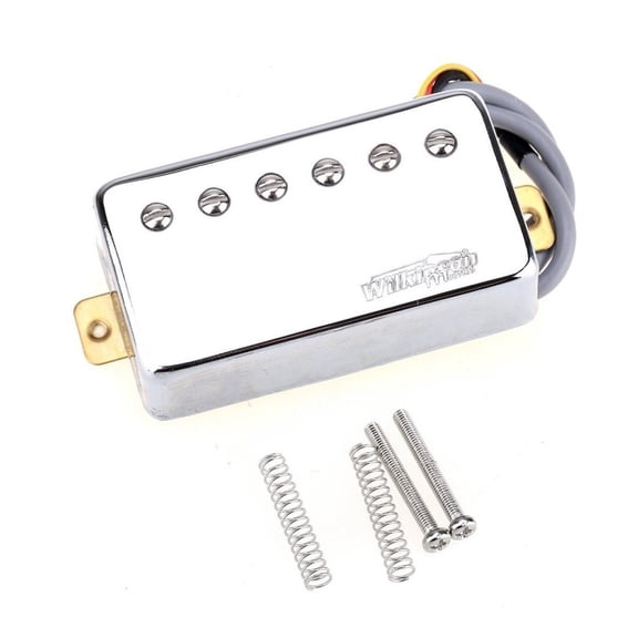 Wilkinson Classic Tone Ceramic PAF Style Humbucker Pickups for Les Paul Style Electric Guitar Chrome Chrome Neck