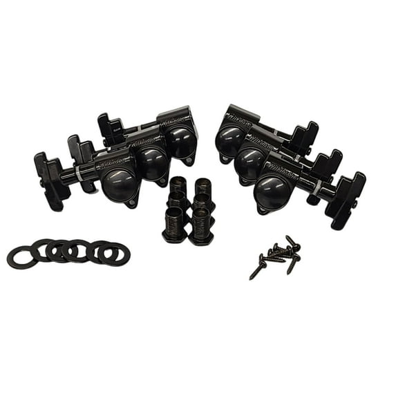 Wilkinson Guitar Tuners - 3x3 Imperial Style Guitar Tuning Pegs WJ-309 Black