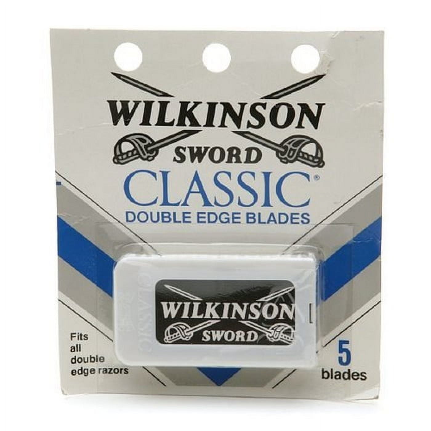 Wilkinson Sword Double Edge Razor Blade Refills for Men - 5 Count (20 Pack) (Bundle)
