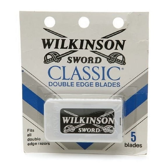 Wilkinson Sword Double Edge Razor Blade Refills for Men - 5 Count (20 Pack) (Bundle)