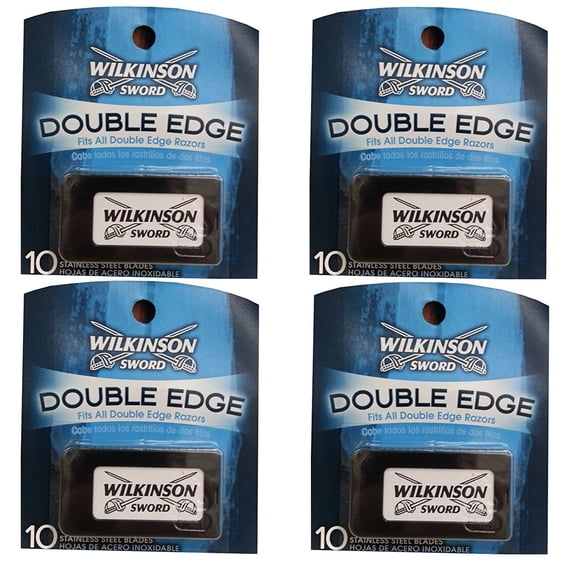 Wilkinson Sword Double Edge Razor Blades, 10 ct. (Pack of 4)
