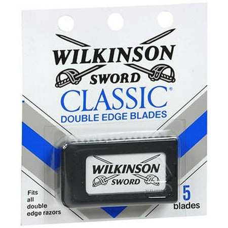 Wilkinson Sword Men's Double Edge Refill Razor Blades - 5 Count (Pack of 1)