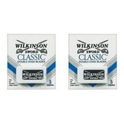 Wilkinson Sword Mens Double Edge Refill Razor Blades - 5 Count Pack of 2