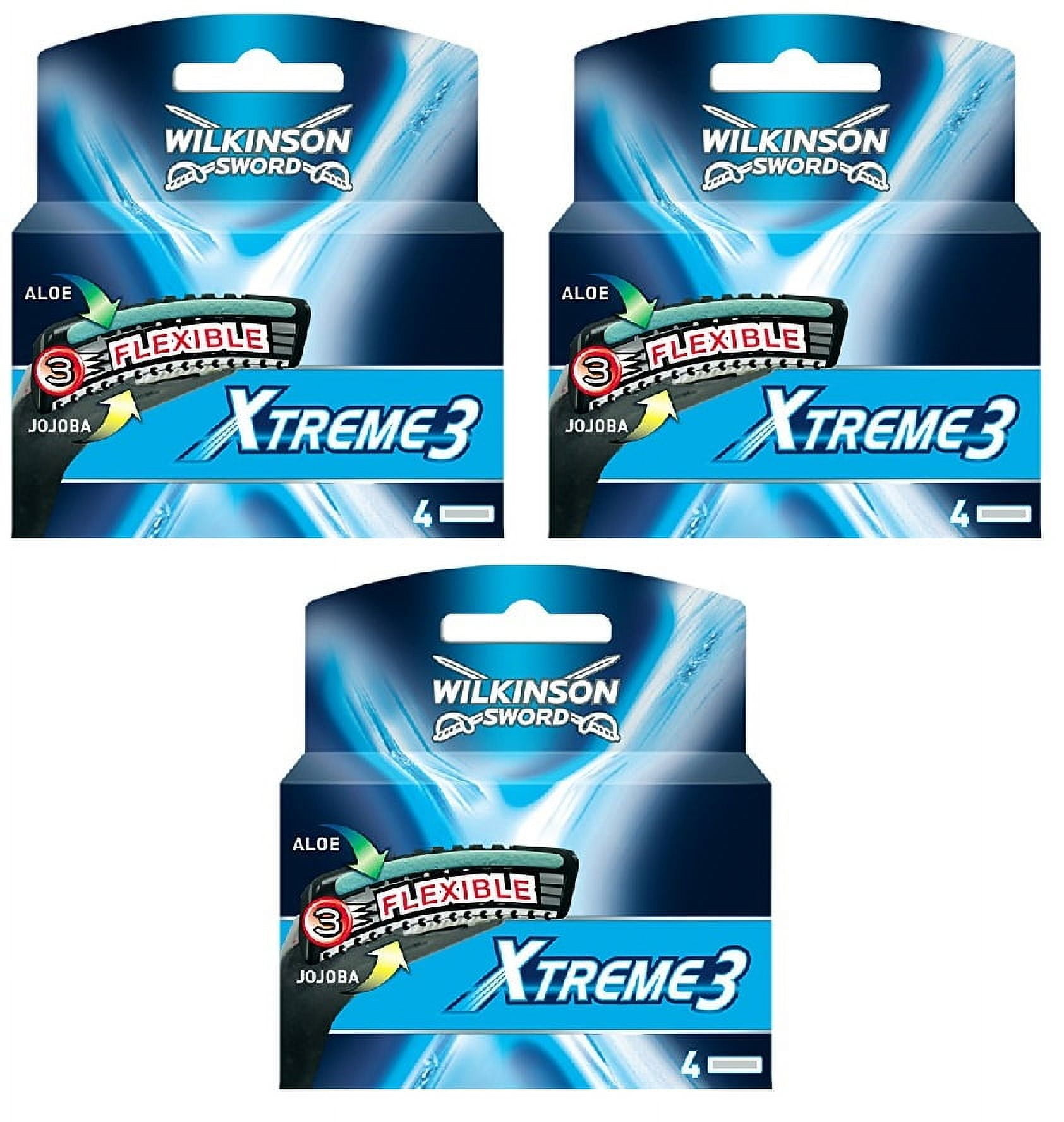 Wilkinson Sword Xtreme3, 4 Count Refill Blades (Same As Schick