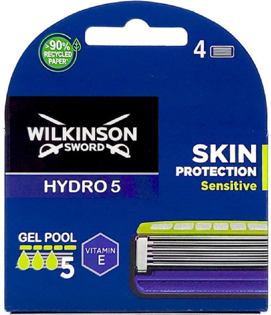 Wilkinson by Schick Hydro 5 Sensitive Refill Blade Cartridges, 4 ct