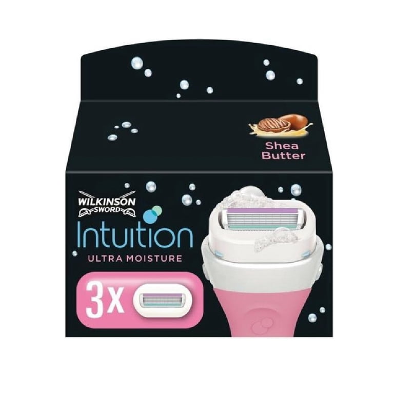 Wilkinson Schick Intuition Razor Shaving Refills with Aloe, Shea
