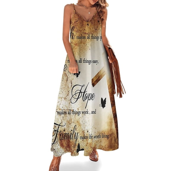 Will Always Have Hope Sleeveless Dress Loose Women's Dress Dresses Luxury Evening Dresses