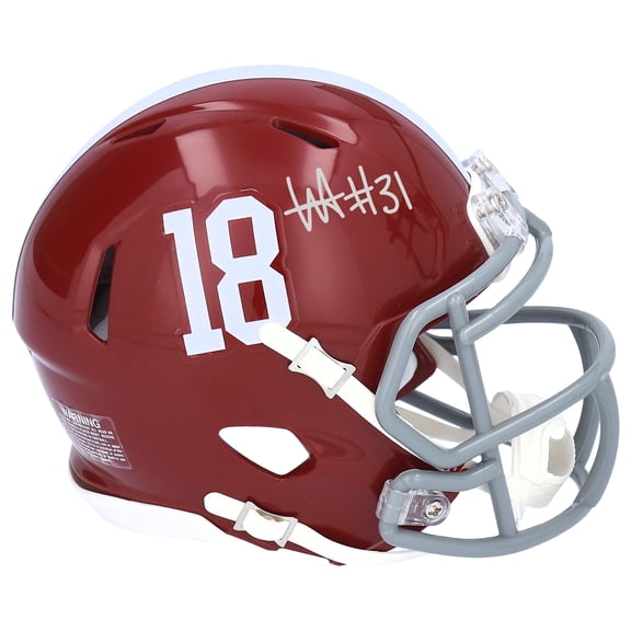 Will Anderson Alabama Crimson Tide Autographed Riddell Speed Mini Helmet