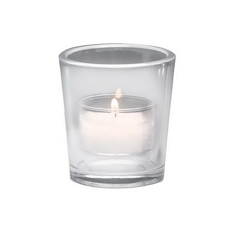 Clear Glass Votive Candle Holder - 12 Pack