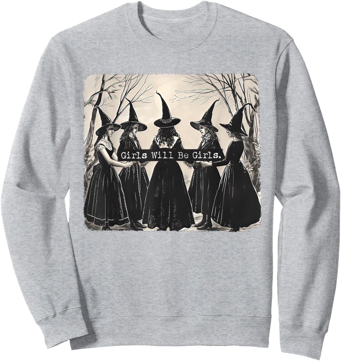 Will Be Witch Halloween Vintage Colors Retro Unisex Present Sweatshirt ...