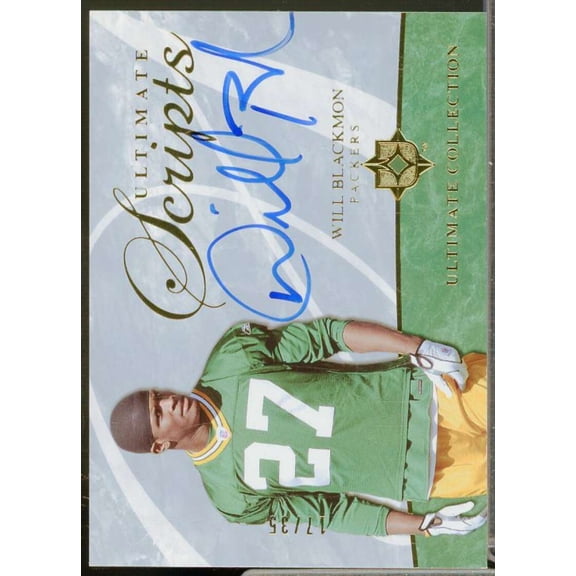 Will Blackmon Card 2006 Ultimate Collection Ultimate Scripts #USCWB