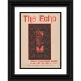 thumbnail image 1 of Will Bradley 14x18 Black Ornate Wood Framed Double Matted Museum Art Print Titled - The Echo (1890), 1 of 5