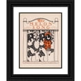 thumbnail image 1 of Will Bradley 19x24 Black Ornate Framed Double Matted Museum Art Print Titled: The Melon Song (1890-1920), 1 of 5