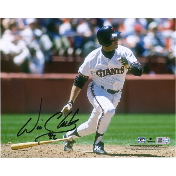 Will Clark San Francisco Giants Autographed 8" x 10" Bat Drop Photograph - Fanatics Authentic Certified