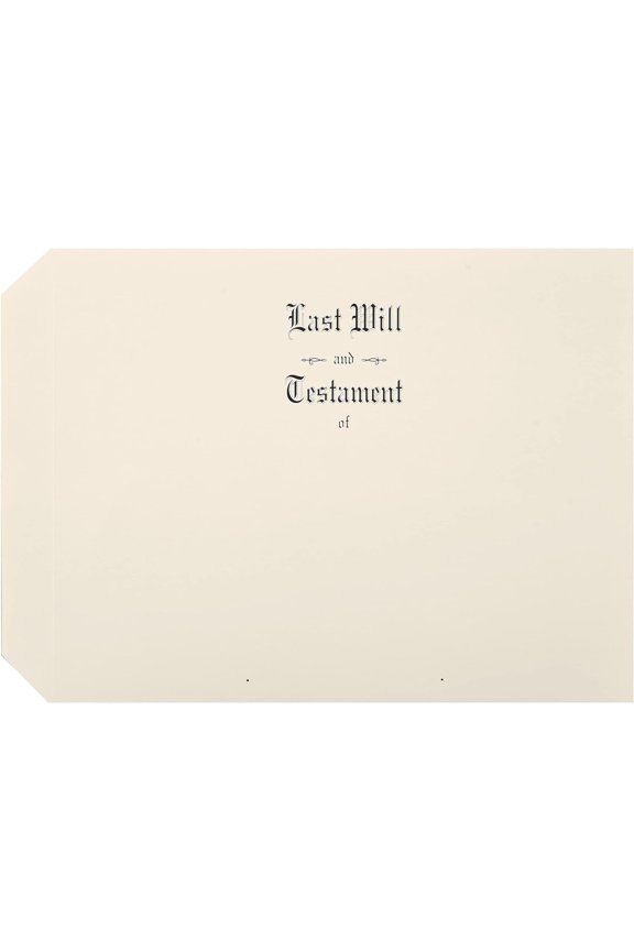 Exhibitindexes Will Cover #2303 Letter Size