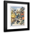 thumbnail image 1 of Will Crawford 11x14 Black Modern Framed Museum Art Print Titled - Running the Gauntlet (1909), 1 of 5
