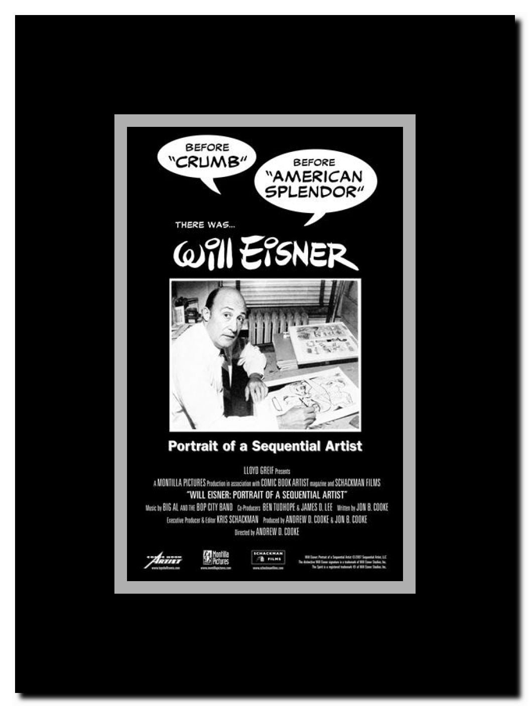 Will Eisner: Portrait of a Sequential Artist Framed Movie Poster