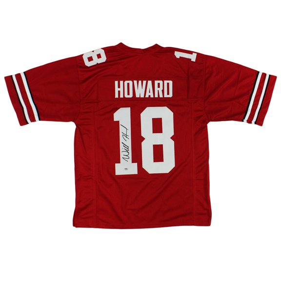 Will Howard Autographed/Signed Ohio Red Custom College Football Jersey