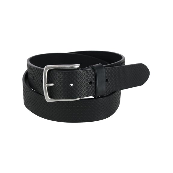 Will Leather Goods  Embossed Geometric Belt (Men)