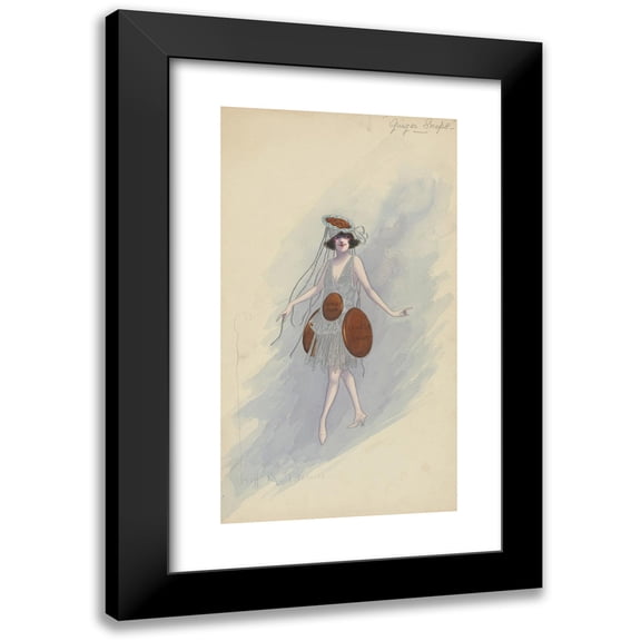 Will R. Barnes 10x14 Black Modern Framed Museum Art Print Titled - Ginger Snaps (1923 - 1924)