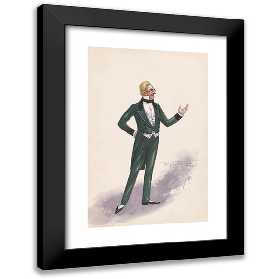 Will R. Barnes 11x14 Black Modern Framed Museum Art Print Titled - Picklesnitz; Act II-Milton Lusk (1914)