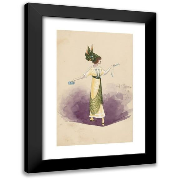 Will R. Barnes 11x14 Black Modern Framed Museum Art Print Titled - Untitled (1912)