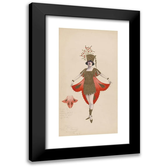 Will R. Barnes 11x18 Black Modern Framed Museum Art Print Titled - Untitled (1919 - 1920)