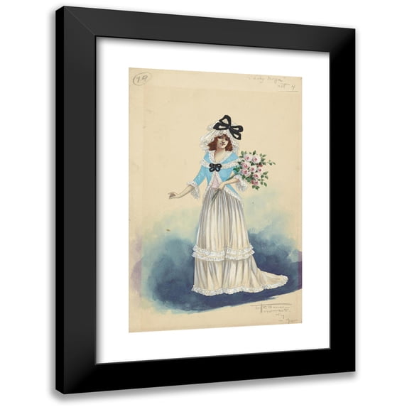 Will R. Barnes 13x18 Black Modern Framed Museum Art Print Titled - 19-Lady Moya-Act 4 (1912)