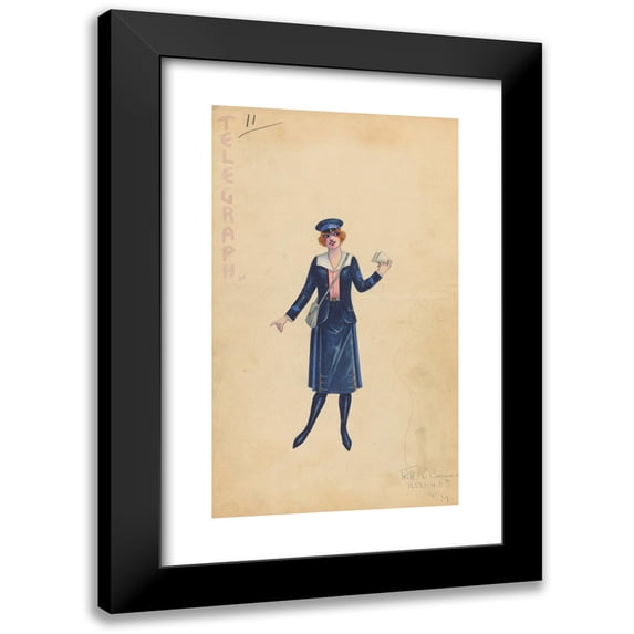 Will R. Barnes 15x24 Black Modern Framed Museum Art Print Titled - Telegraph, 11 (1912 - 1924)