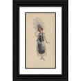 thumbnail image 1 of Will R. Barnes 15x24 Black Ornate Framed Double Matted Museum Art Print Titled: Court Lady (1912 - 1924), 1 of 5