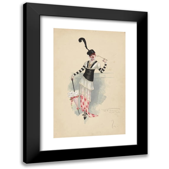 Will R. Barnes 17x24 Black Modern Framed Museum Art Print Titled - Untitled (1913)