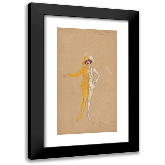 Will R. Barnes 9x14 Black Modern Framed Museum Art Print Titled - Yellow Boys (1919 - 1920)