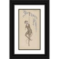 thumbnail image 1 of Will R. Barnes 9x14 Black Ornate Wood Framed Double Matted Museum Art Print Titled: Monkey (1917), 1 of 5