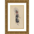 thumbnail image 1 of Will R. Barnes 9x14 Gold Ornate Wood Frame and Double Matted Museum Art Print Titled - Court Lady (1912 - 1924), 1 of 4