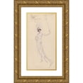 thumbnail image 1 of Will R. Barnes 9x14 Gold Ornate Wood Frame and Double Matted Museum Art Print Titled - Miss Storey (1920), 1 of 4