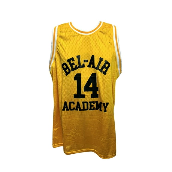Will Smith #14 Bel Air Yellow Basketball Jersey - Mens Medium